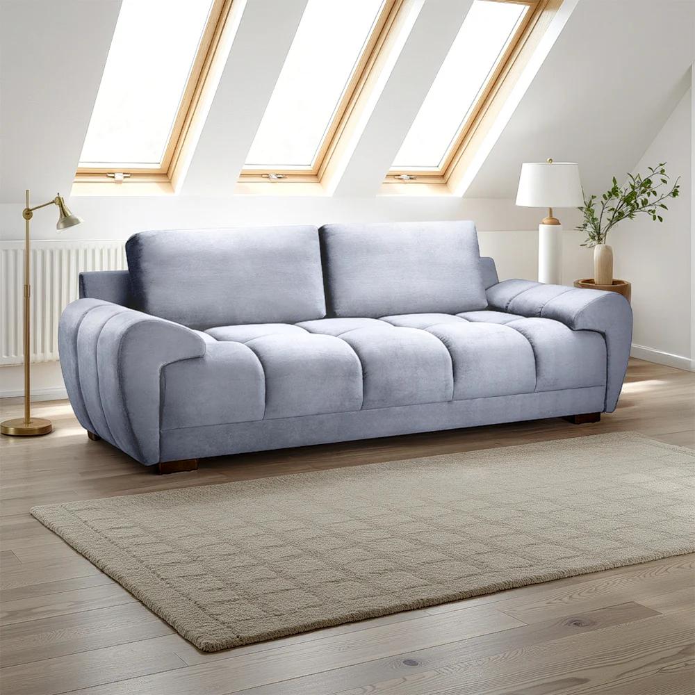ATHENS 3 SEATER GREY